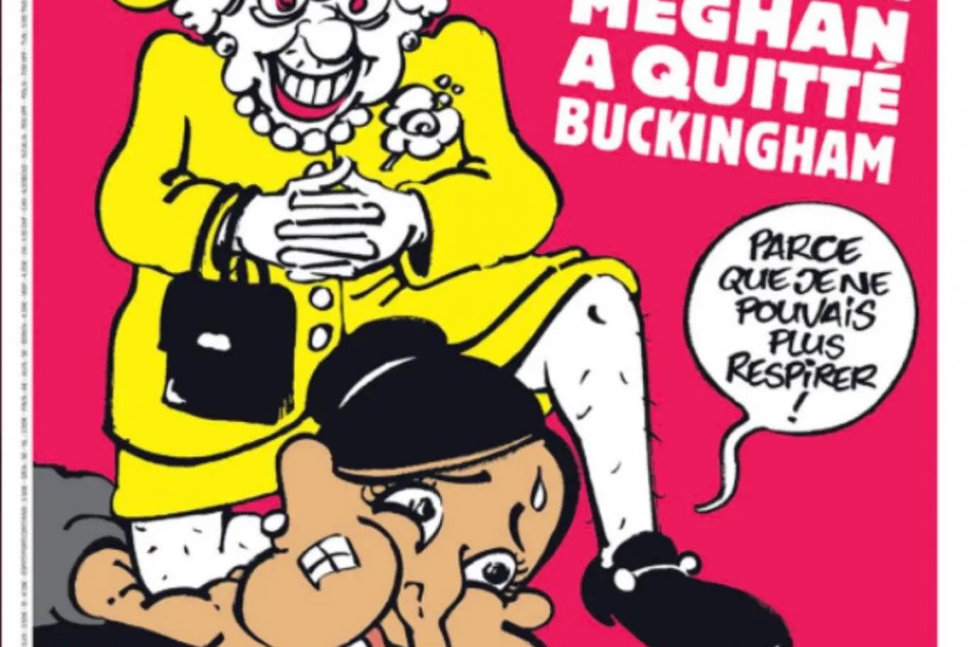 Charlie Hebdo, Meghan Markle ve George Floyd'la alay ettiği için topa tutuldu