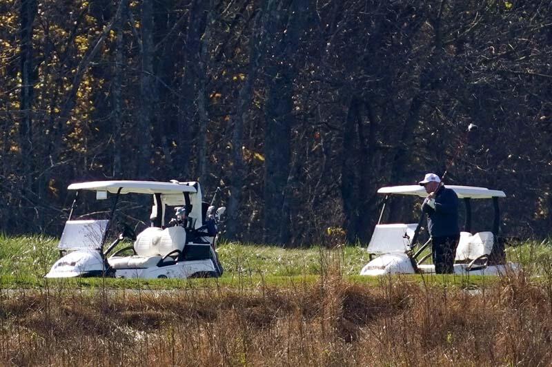 Trump seçimi kaybetti, golf oynamaya gitti