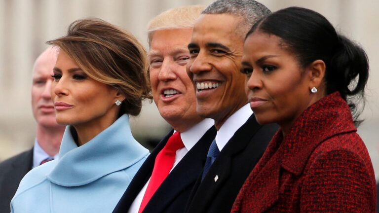 michell obama - melenia trump