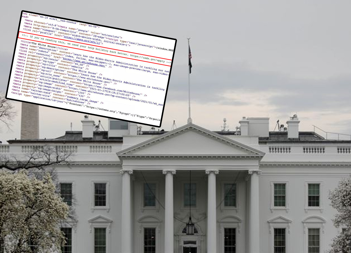 Beyaz Saray'ın internet sitesinde gizli mesaj: Bunu okuyorsanız daha iyisi için yardımınıza ihtiyacımız var