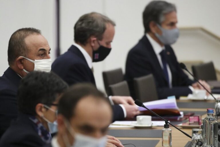 Çavuşoğlu ile ABD Dışişleri Bakanı Blinken, Brüksel’de bir araya geldi