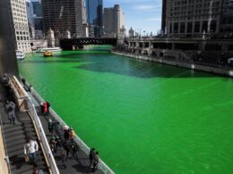 ABD'de Chicago Nehri'nin rengi yonca yeşiline çevrildi