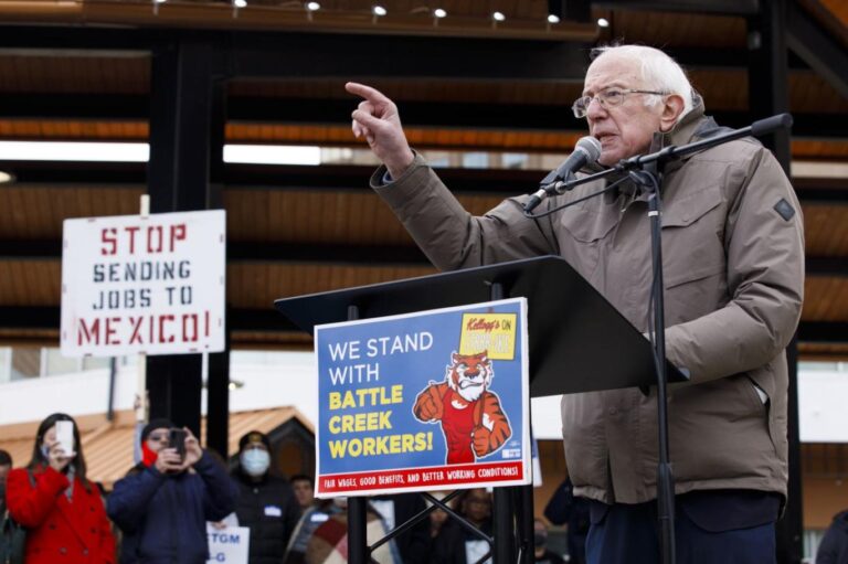 Bernie Sanders’tan grevcilere destek: “Amerika’yı seven, işçileri de sever”
