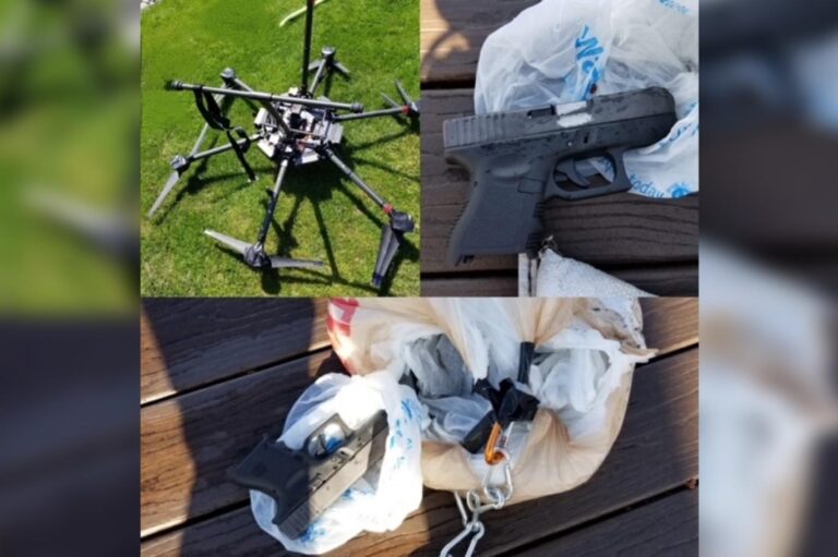Kanada polisi ABD’den gelen drone’u durdurdu: Drone’un taşıdığı poşet silah dolu çıktı￼