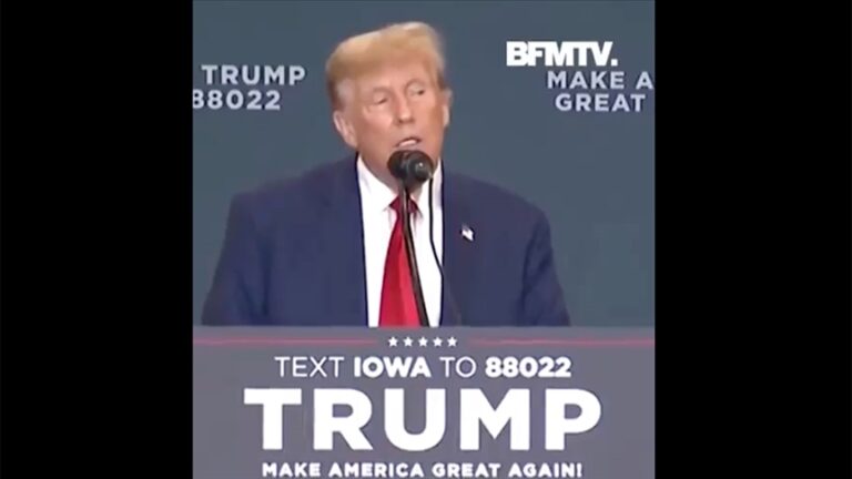 Eski ABD Başkanı Trump, Fransa Cumhurbaşkanı Macron’un taklidini yaptı