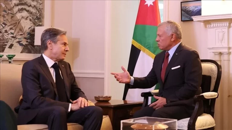 Ürdün Kralı Abdullah, ABD Dışişleri Bakanı Blinken ile Gazze’yi görüştü